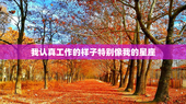 我认真工作的样子特别像我的星座