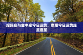 摩羯座与金牛座今日运势，摩羯今日运势座星座星