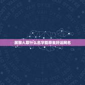 属猴人取什么名字能带来好运网名(如何给猴年宝宝取名)