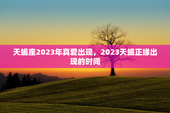 天蝎座2023年真爱出现，2023天蝎正缘出现的时间