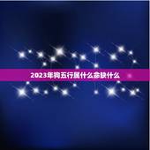 2023年狗五行属什么命缺什么(介绍狗年命理特点)