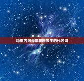 99年摩羯座男生性格(稳重内敛追求)