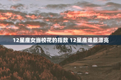 12星座女当校花的指数 12星座谁最漂亮