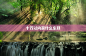 十万以内买什么车好