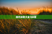 现代诗歌大全100首