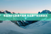 东北为什么发展不起来 东北哪个省比较发达？