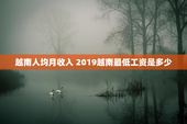 越南人均月收入 2019越南最低工资是多少