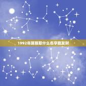 1992年属猴取什么名字能发财(如何给宝宝取名才能招财进宝)