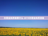 办营业执照需要什么 2019办营业执照流程