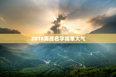 2018男孩名字简单大气