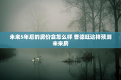 未来5年后的房价会怎么样 曹德旺这样预测未来房