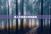 男人不想真分手的表现