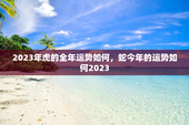 2023年虎的全年运势如何，蛇今年的运势如何2023