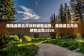 摩羯座男五月份的感情运势，摩羯座五月份感情运势2020