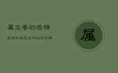 属龙者的感情迷局：与狗、兔、龙、牛的不合解析